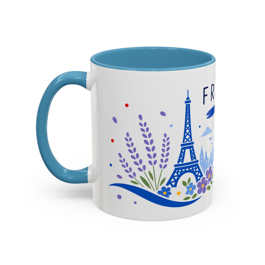 France Coffee Mug | Travel Souvenir Accent Mug | Country Gift Ceramic Cup 11oz 15oz