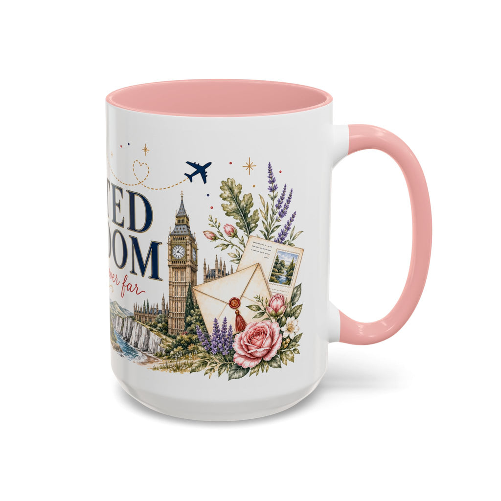 United Kingdom Home Country Mug | Moving Away Gift | Long Distance Friendship | 11 oz 15 oz Accent Mug