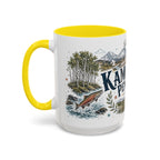 Kamchatka Peninsula Mug, Russia Travel Souvenir, Bucket List Gift, Accent Ceramic Coffee Mug 11oz 15oz
