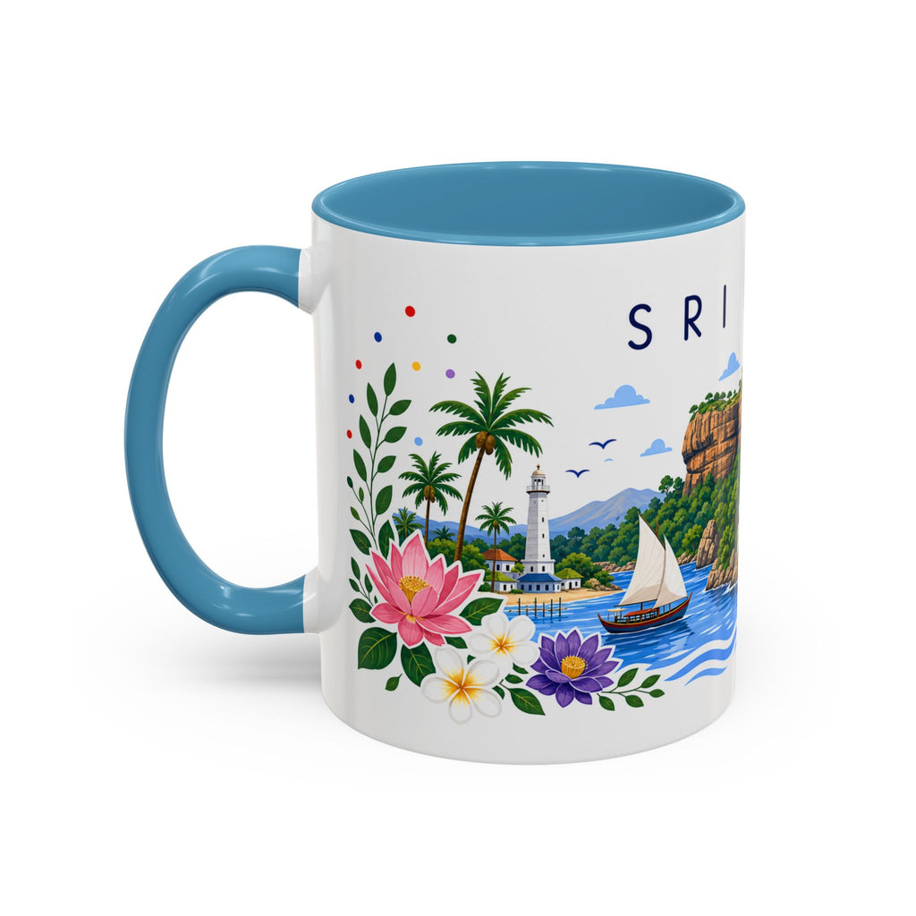Sri Lanka Coffee Mug | Travel Souvenir Accent Mug | Place Gift Ceramic Cup 11oz 15oz
