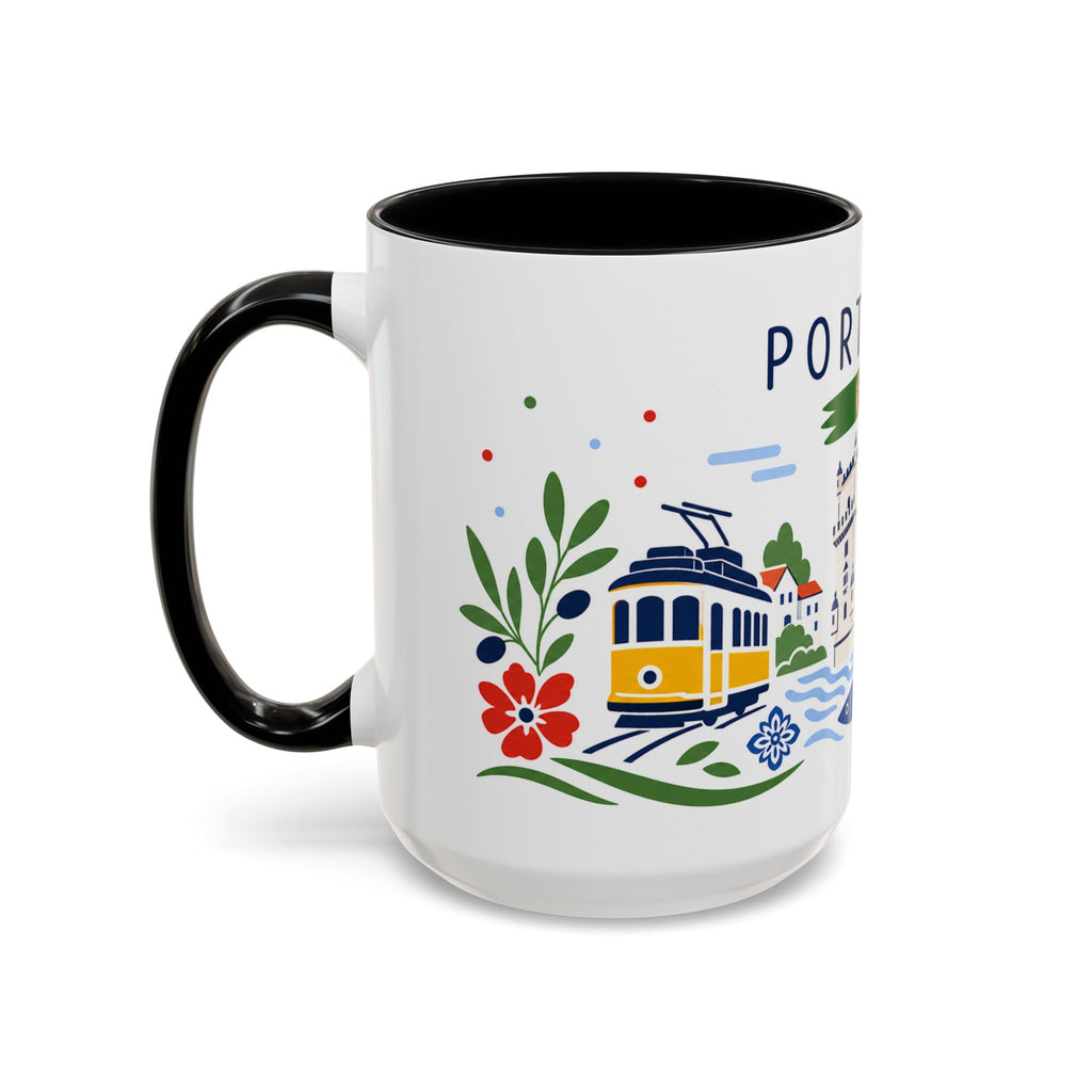 Portugal Coffee Mug | Travel Souvenir Accent Mug | Country Gift Ceramic Cup 11oz 15oz