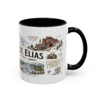 Wrangell-St. Elias National Park Coffee Mug | Alaska Wilderness Climbing Gift | Accent Color Ceramic 11oz 15oz