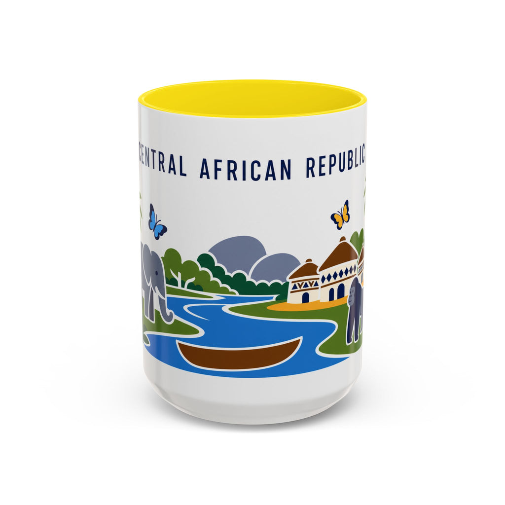 Central African Republic Coffee Mug | Travel Souvenir Accent Mug | Country Gift Ceramic Cup 11oz 15oz