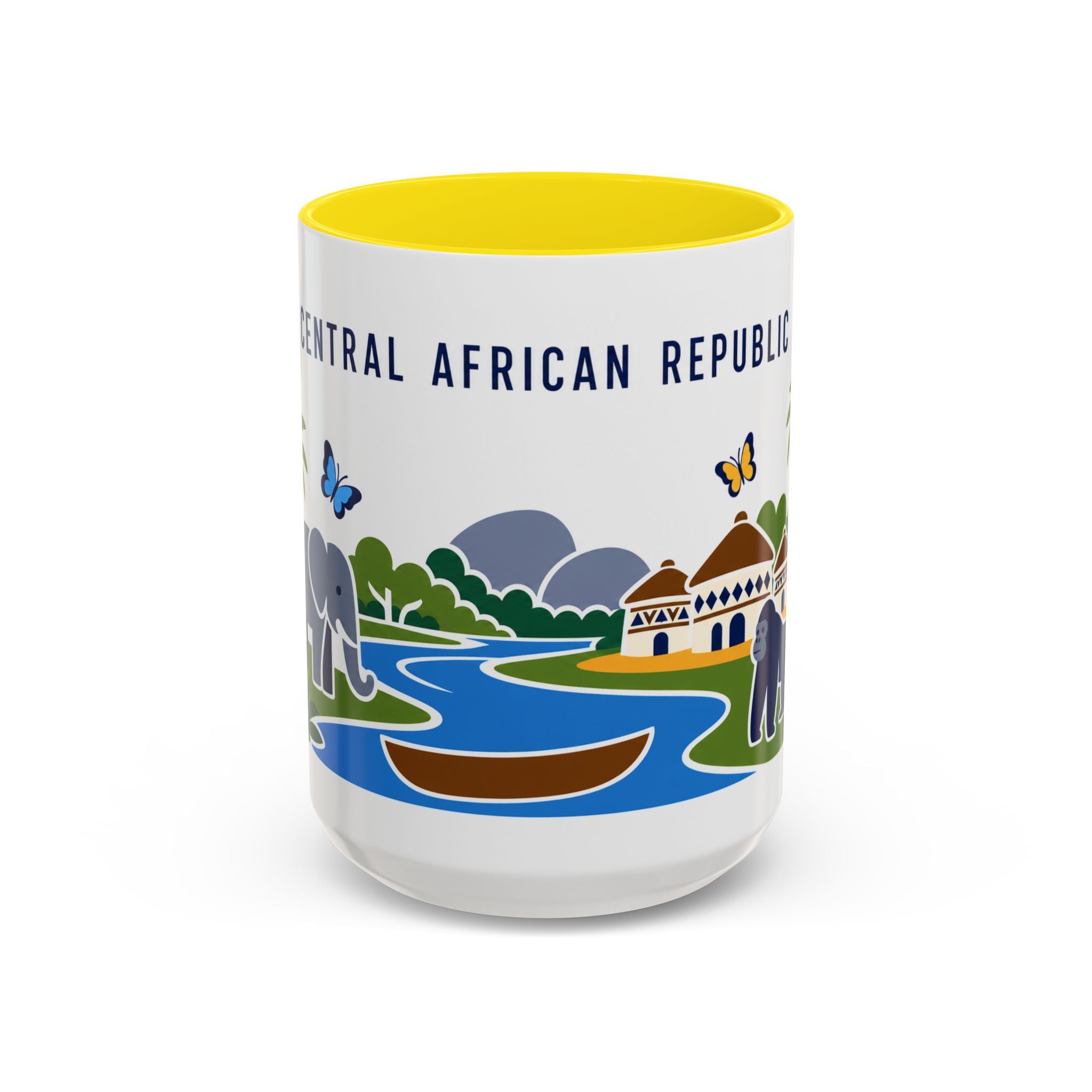 Central African Republic Coffee Mug | Travel Souvenir Accent Mug | Country Gift Ceramic Cup 11oz 15oz