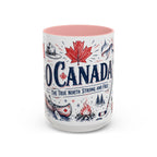 O Canada True North Coffee Mug | Canadian Pride Gift | Accent Color Ceramic 11oz 15oz