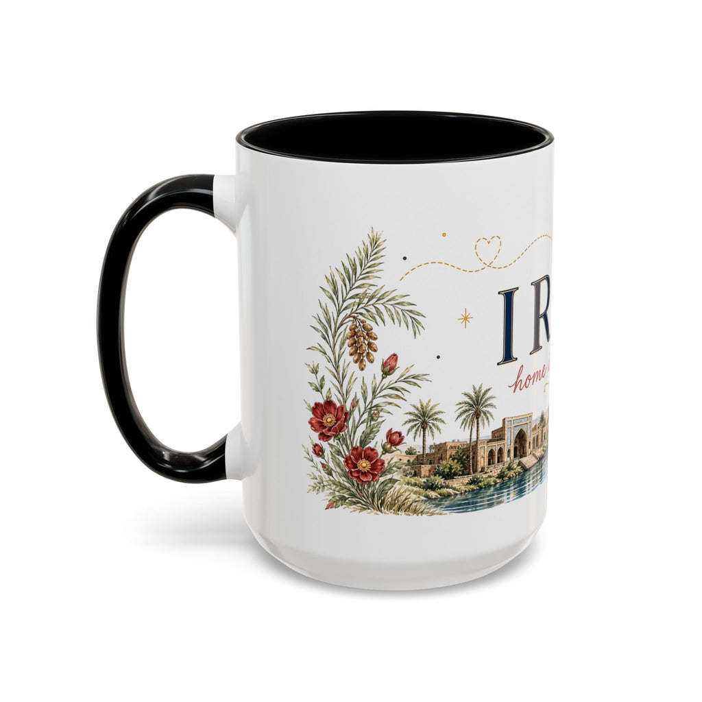 Iraq Home Country Mug | Moving Away Gift | Long Distance Friendship | 11 oz 15 oz Accent Mug