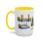 Sacramento Illustrated Travel Mug | City Souvenir Accent Coffee Mug | 11oz 15oz Ceramic Cup