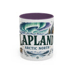 Lapland Coffee Mug | Travel Destination Souvenir Gift | Accent Color Ceramic 11oz 15oz
