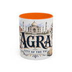 Agra Coffee Mug | India Travel Souvenir | Vintage Illustrated City Gift | 11 oz 15 oz Accent Mug