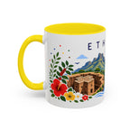 Ethiopia Coffee Mug | Travel Souvenir Accent Mug | Place Gift Ceramic Cup 11oz 15oz