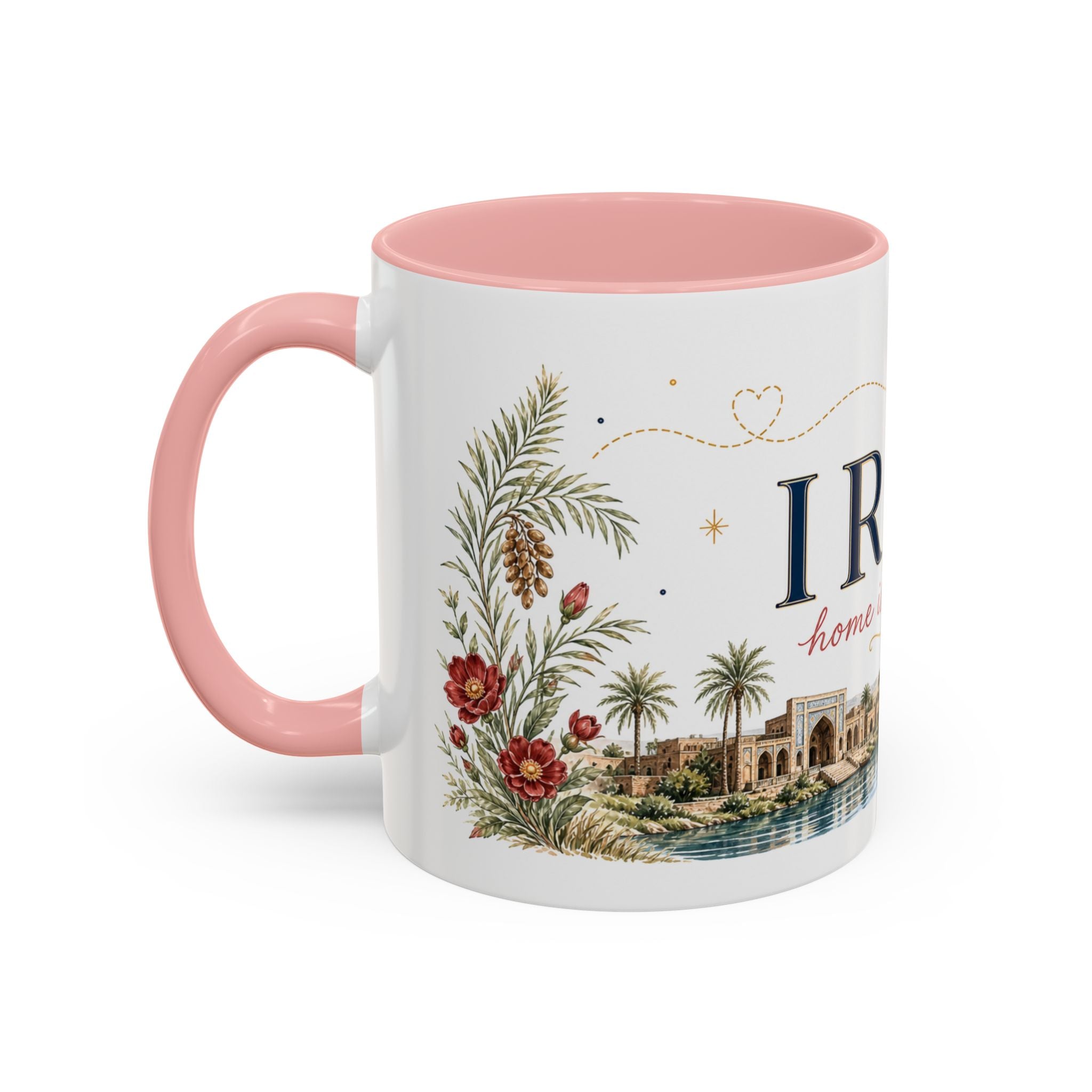 Iraq Home Country Mug | Moving Away Gift | Long Distance Friendship | 11 oz 15 oz Accent Mug