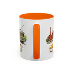 Milwaukee Illustrated Travel Mug | City Souvenir Accent Coffee Mug | 11oz 15oz Ceramic Cup