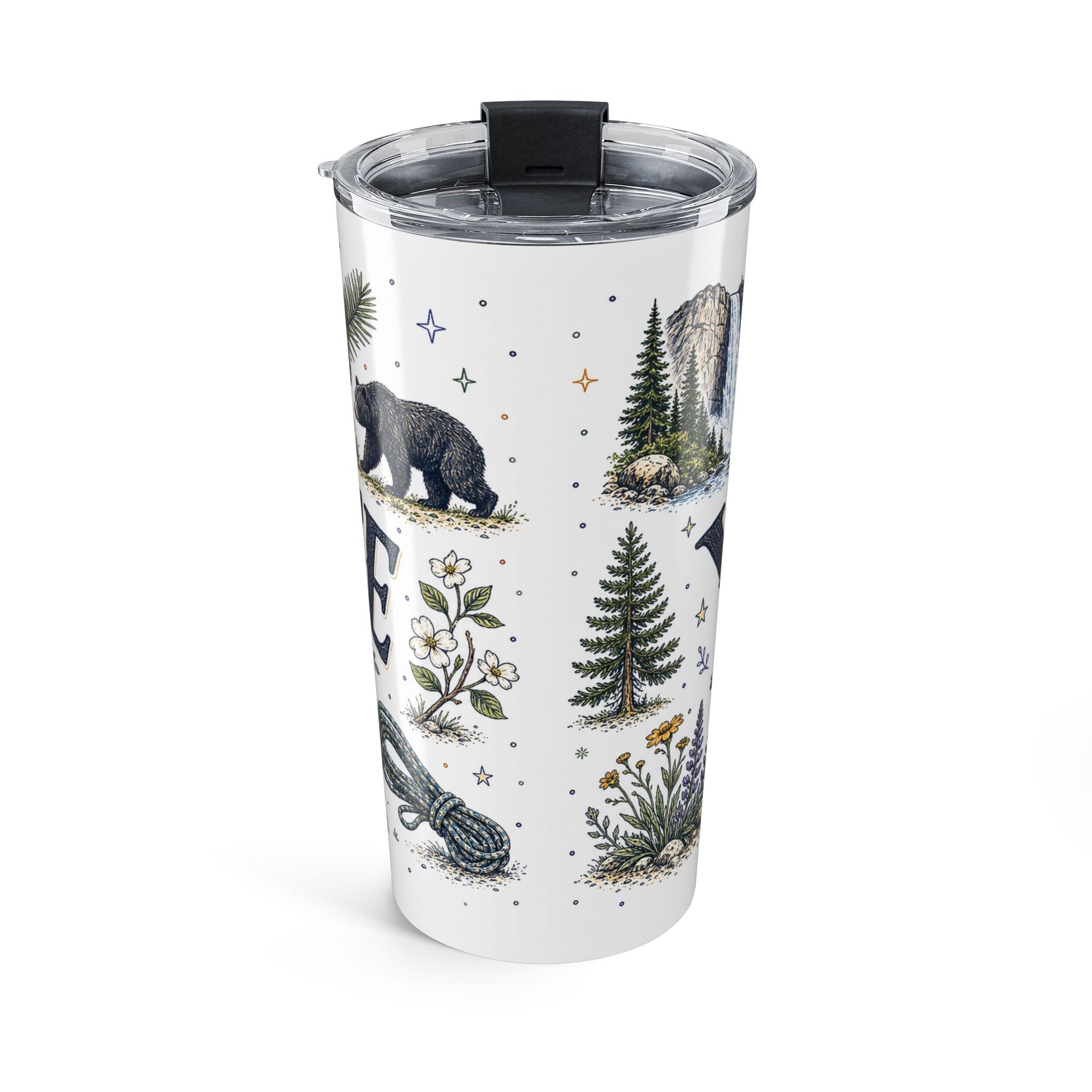 Yosemite National Park 20oz Tumbler | Hiking Camping Nature Gift | Insulated Stainless Steel Travel Cup