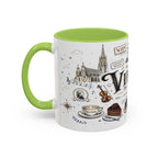 Vienna Coffee Mug | Austria Souvenir Travel Gift | Accent Color Ceramic 11oz 15oz