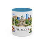 Lexington Illustrated Travel Mug | City Souvenir Accent Coffee Mug | 11oz 15oz Ceramic Cup