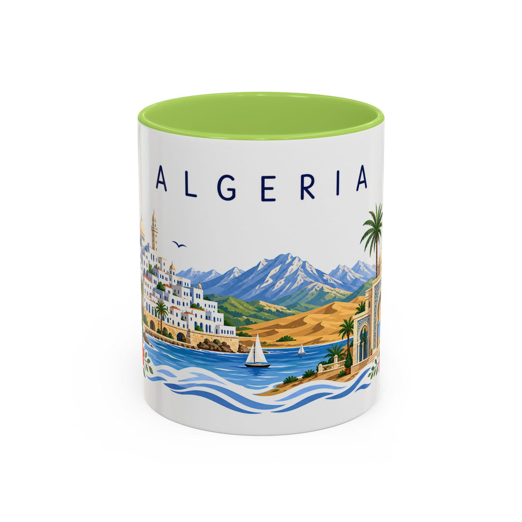 Algeria Coffee Mug | Travel Souvenir Accent Mug | Place Gift Ceramic Cup 11oz 15oz