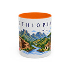 Ethiopia Coffee Mug | Travel Souvenir Accent Mug | Place Gift Ceramic Cup 11oz 15oz