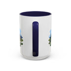 Mount Rainier National Park Coffee Mug | Solid Color Block Park Souvenir | 11oz 15oz Accent Mug