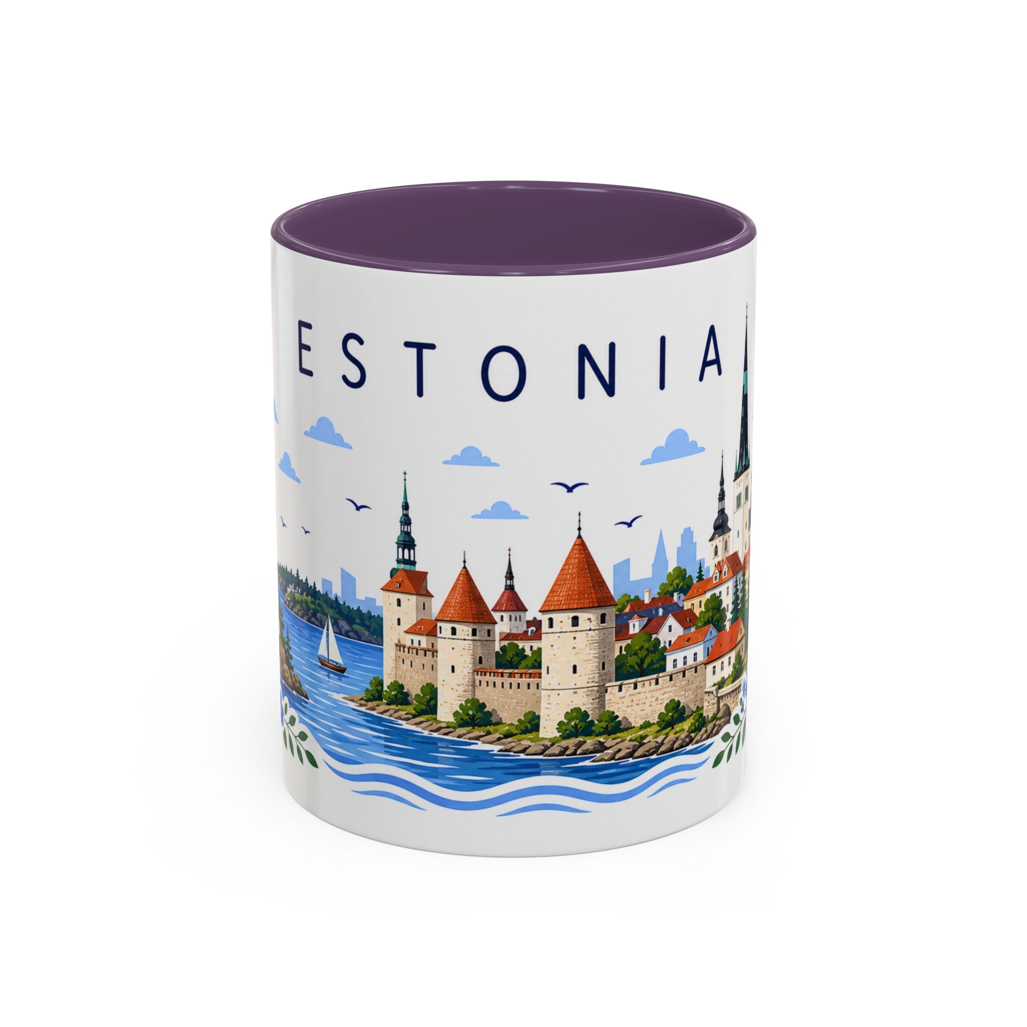Estonia Coffee Mug | Travel Souvenir Accent Mug | Place Gift Ceramic Cup 11oz 15oz