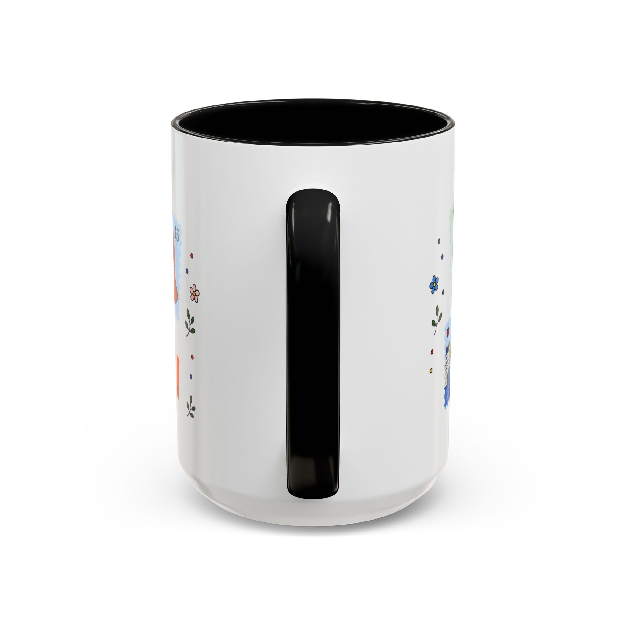 Dublin Coffee Mug | Postage Stamp Collage Mug | Travel Souvenir Accent Cup 11oz 15oz