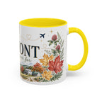 Vermont Home State Mug | Moving Away Gift | Long Distance Friendship Coffee Cup | 11oz 15oz Accent Mug