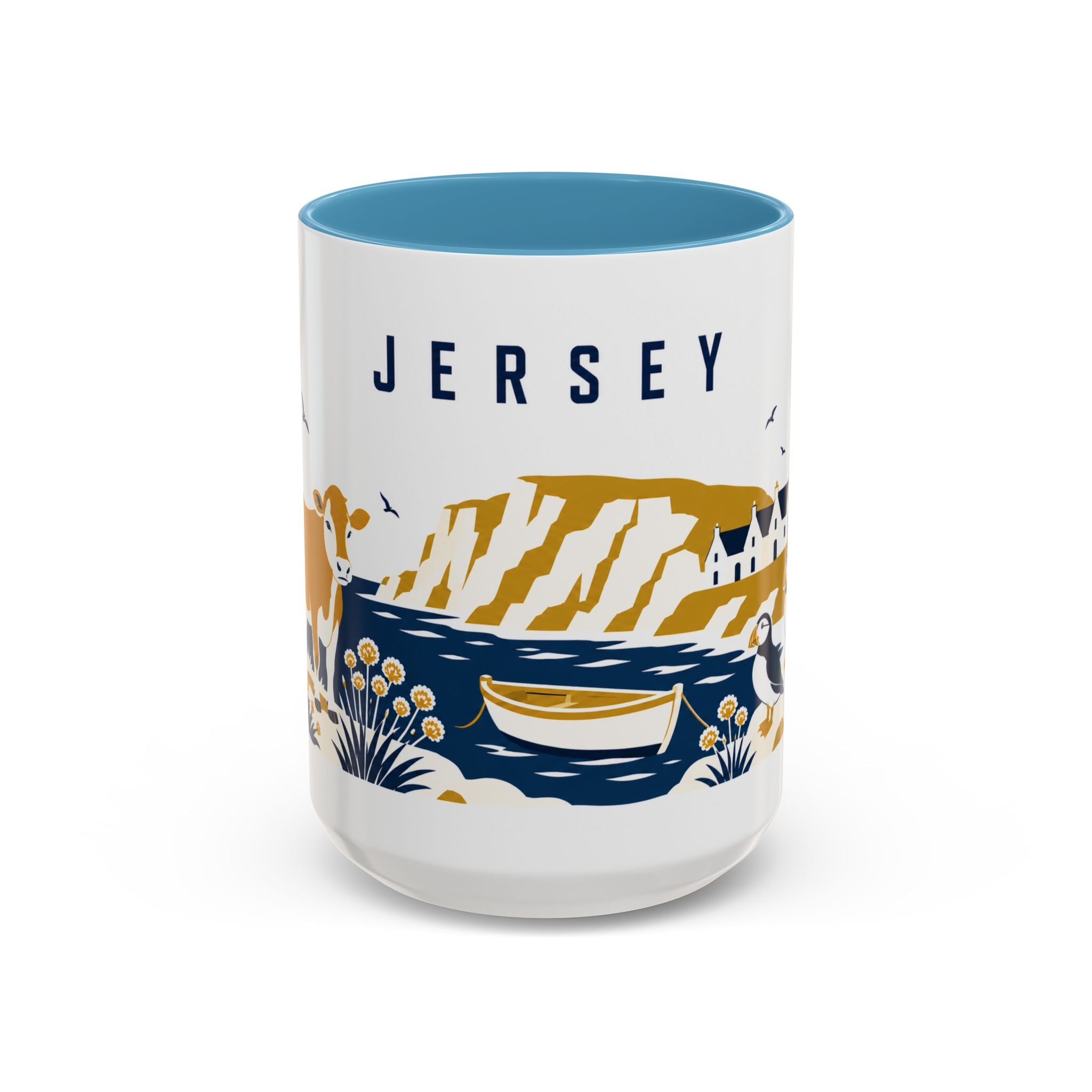 Jersey Coffee Mug | Travel Souvenir Accent Mug | Country Gift Ceramic Cup 11oz 15oz