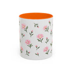 Montana Bitterroot Mug, State Flower Floral Coffee Cup, 11oz Botanical Gift