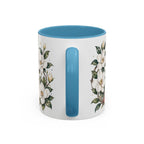 Mississippi State Map Mug | Moving Away, Homesick Gift | Botanical Accent Coffee Cup