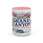 Grand Canyon National Park Coffee Mug | Hiking Camping Nature Gift | Accent Color Ceramic 11oz 15oz