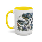 Columbia River Gorge Mug, Pacific Northwest Travel Souvenir, Bucket List Gift, Accent Ceramic Coffee Mug 11oz 15oz