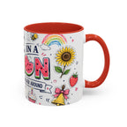One in a Melon Coffee Mug | Sweetest Teacher Appreciation Gift | Accent Color Ceramic 11oz 15oz