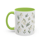 New Mexico Yucca Flower Mug, State Flower Floral Coffee Cup, 11oz Botanical Gift