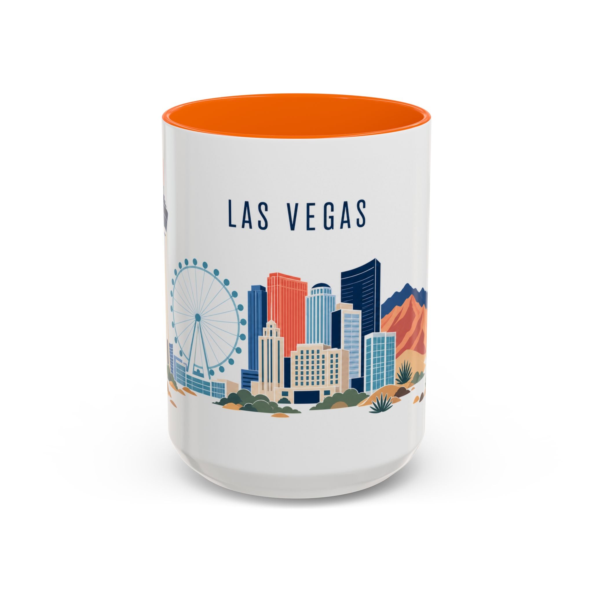 Las Vegas Coffee Mug | United States Travel Souvenir | Porcelain Decal City Gift | 11oz 15oz Accent Mug