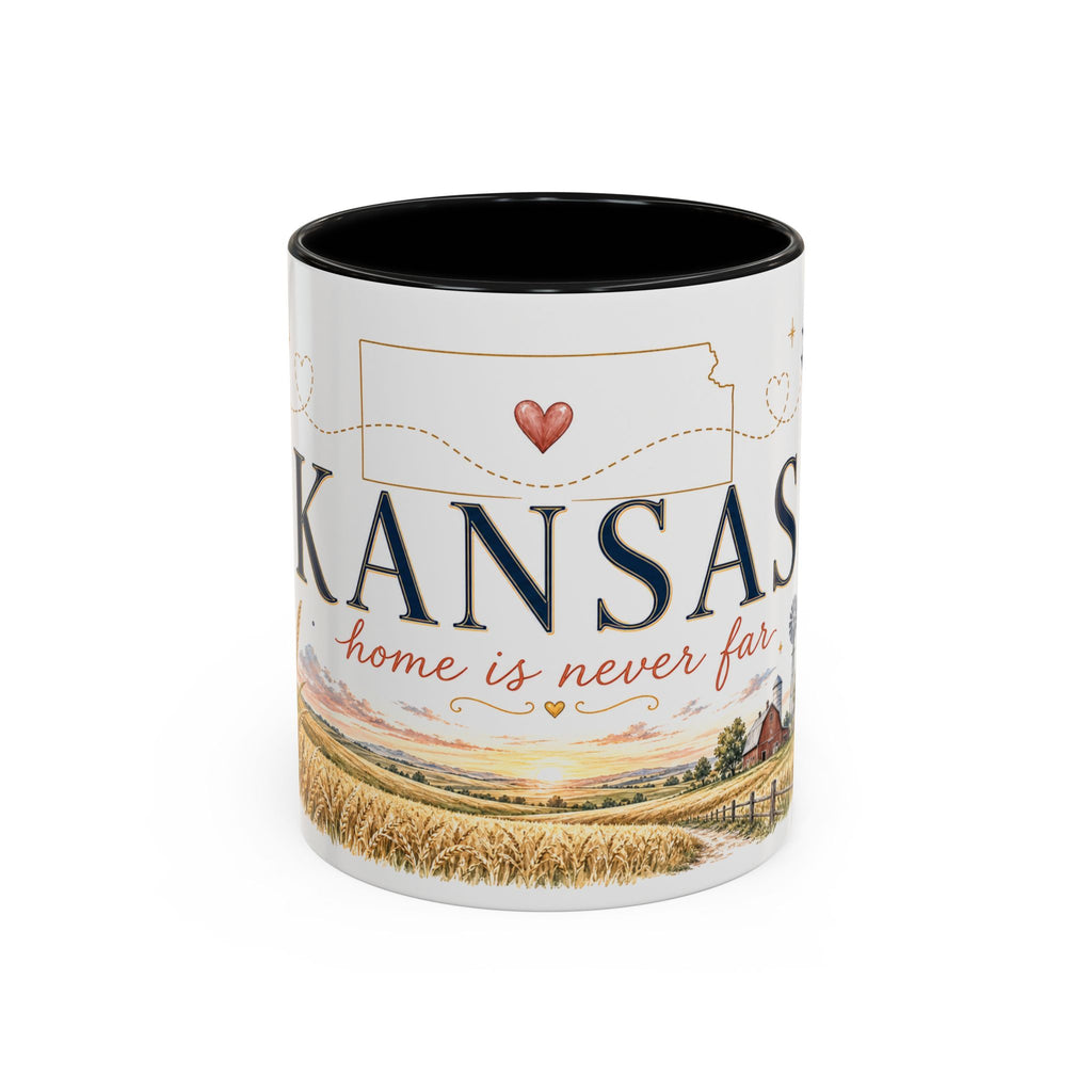 Kansas Home State Mug | Sunflower Prairie Landscape Coffee Cup