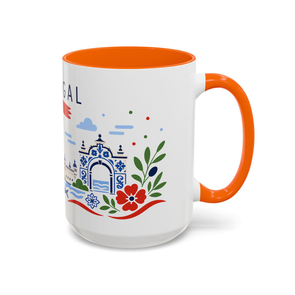 Portugal Coffee Mug | Travel Souvenir Accent Mug | Country Gift Ceramic Cup 11oz 15oz