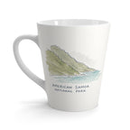 American Samoa National Park Latte Mug | Pastel Watercolor Nature Coffee Cup | 12 oz Travel Souvenir Gift