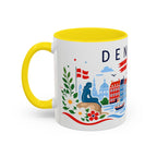 Denmark Coffee Mug | Travel Souvenir Accent Mug | Country Gift Ceramic Cup 11oz 15oz