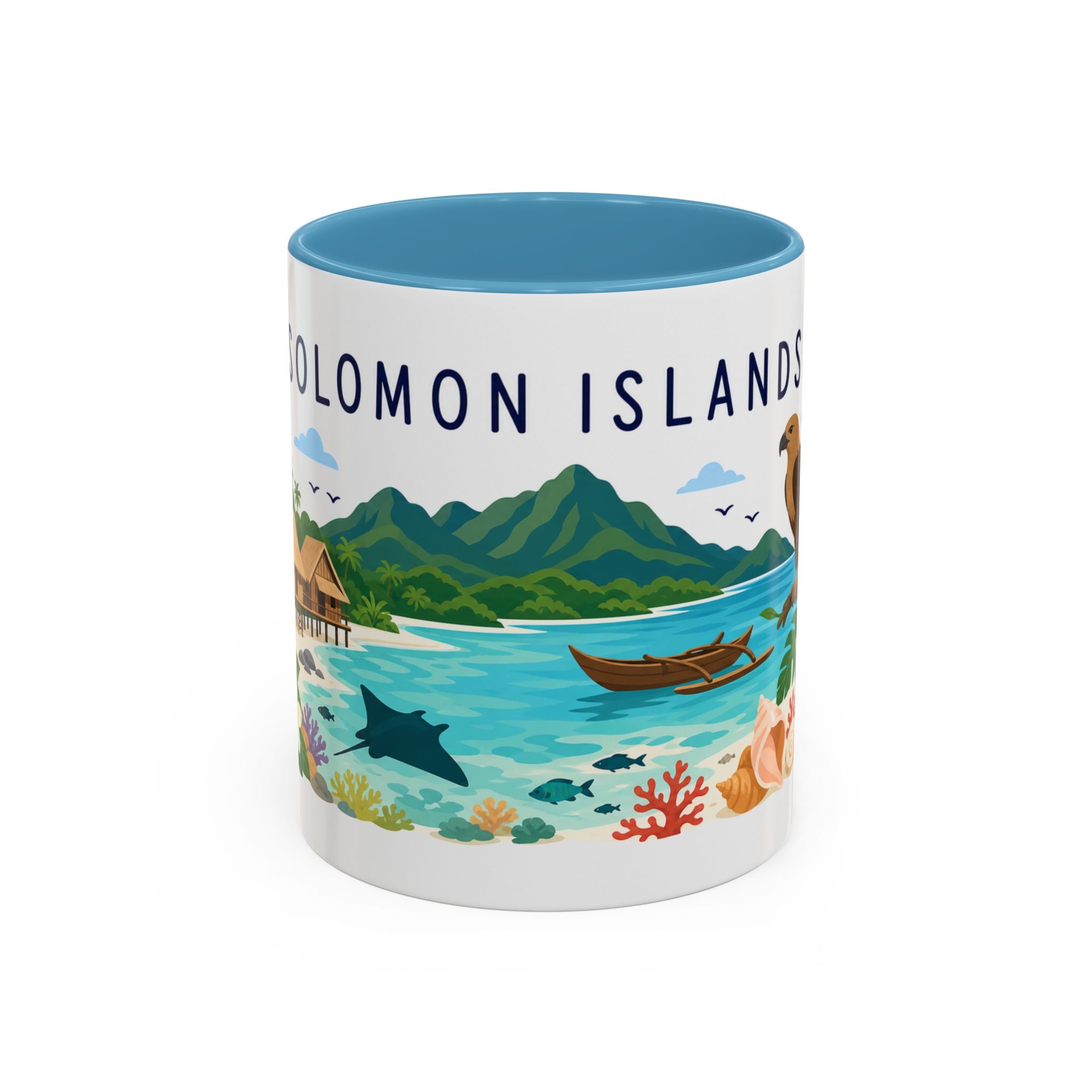 Solomon Islands Coffee Mug | Travel Souvenir Accent Mug | Country Gift Ceramic Cup 11oz 15oz