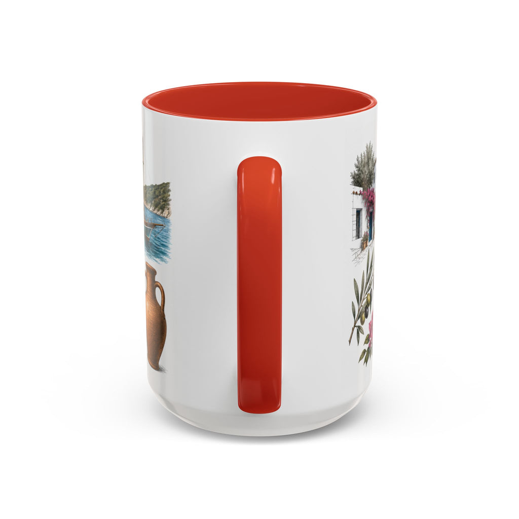 Mugla Coffee Mug | Turkey Travel Souvenir | Vintage Illustrated City Gift | 11 oz 15 oz Accent Mug