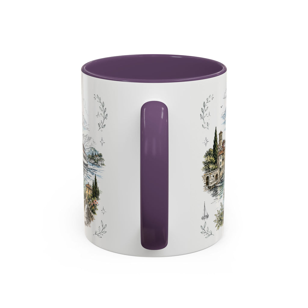 Lake Como Mug, Italy Travel Souvenir, Bucket List Gift, Accent Ceramic Coffee Mug 11oz 15oz