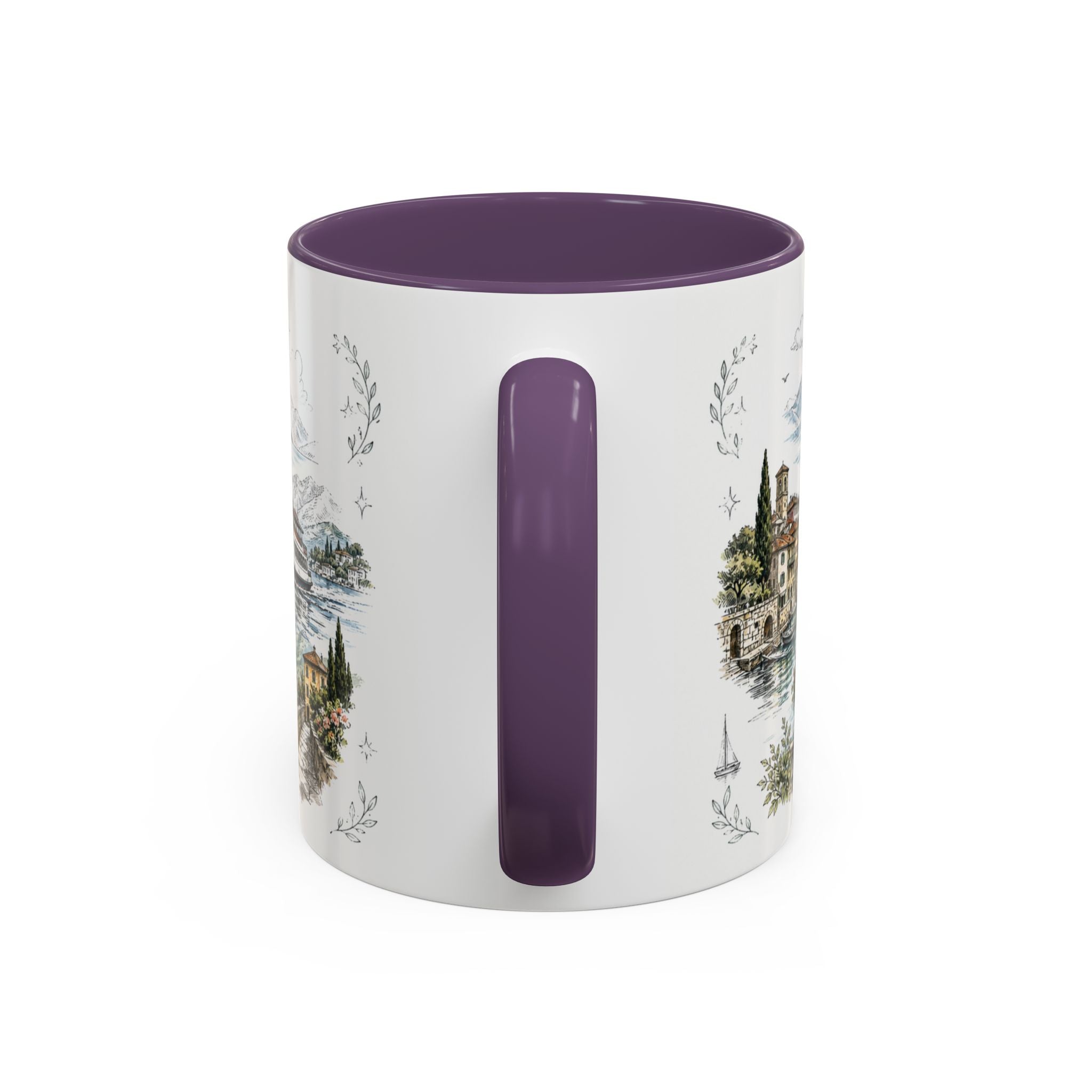 Lake Como Mug, Italy Travel Souvenir, Bucket List Gift, Accent Ceramic Coffee Mug 11oz 15oz
