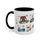 Philadelphia Coffee Mug | Postage Stamp Collage Mug | Travel Souvenir Accent Cup 11oz 15oz