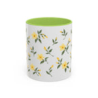 South Carolina Yellow Jessamine Mug, State Flower Floral Coffee Cup, 11oz Botanical Gift