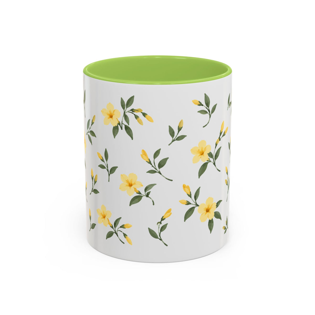 South Carolina Yellow Jessamine Mug, State Flower Floral Coffee Cup, 11oz Botanical Gift
