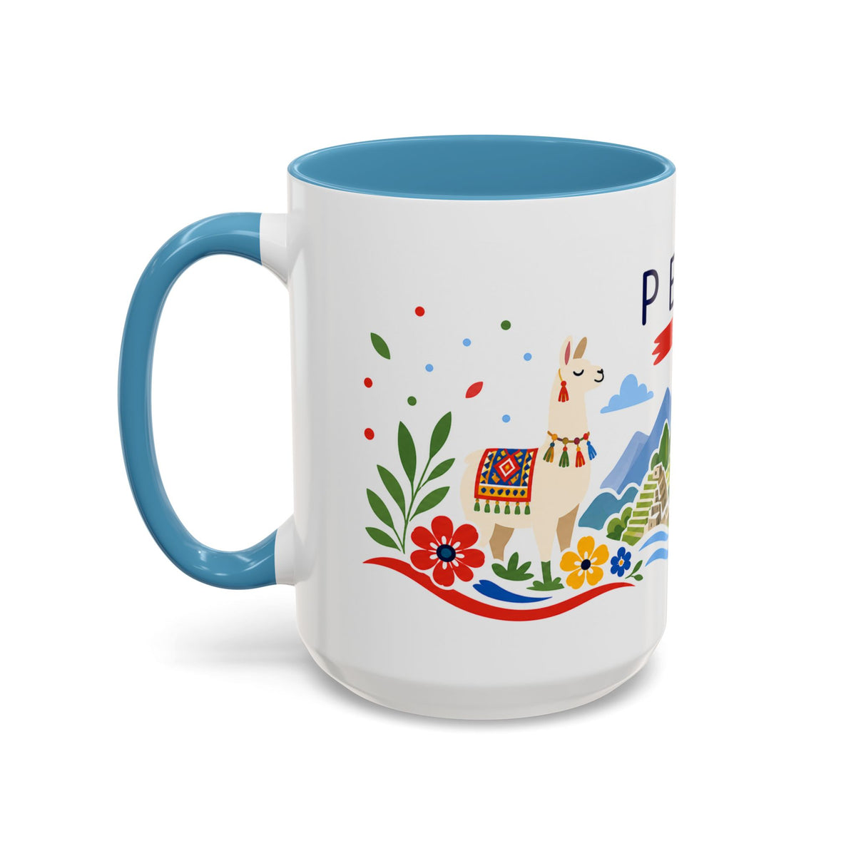 Peru Coffee Mug | Travel Souvenir Accent Mug | Country Gift Ceramic Cup 11oz 15oz