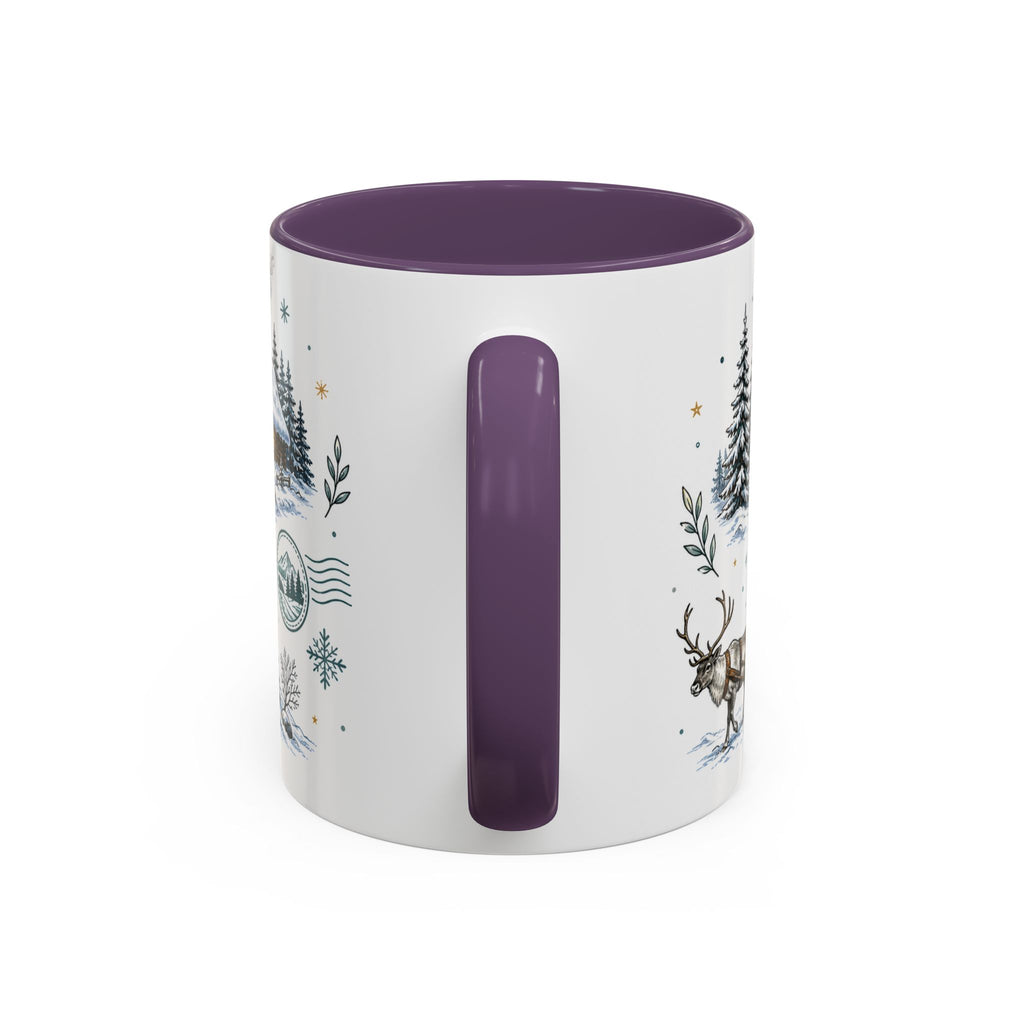 Lapland Coffee Mug | Travel Destination Souvenir Gift | Accent Color Ceramic 11oz 15oz