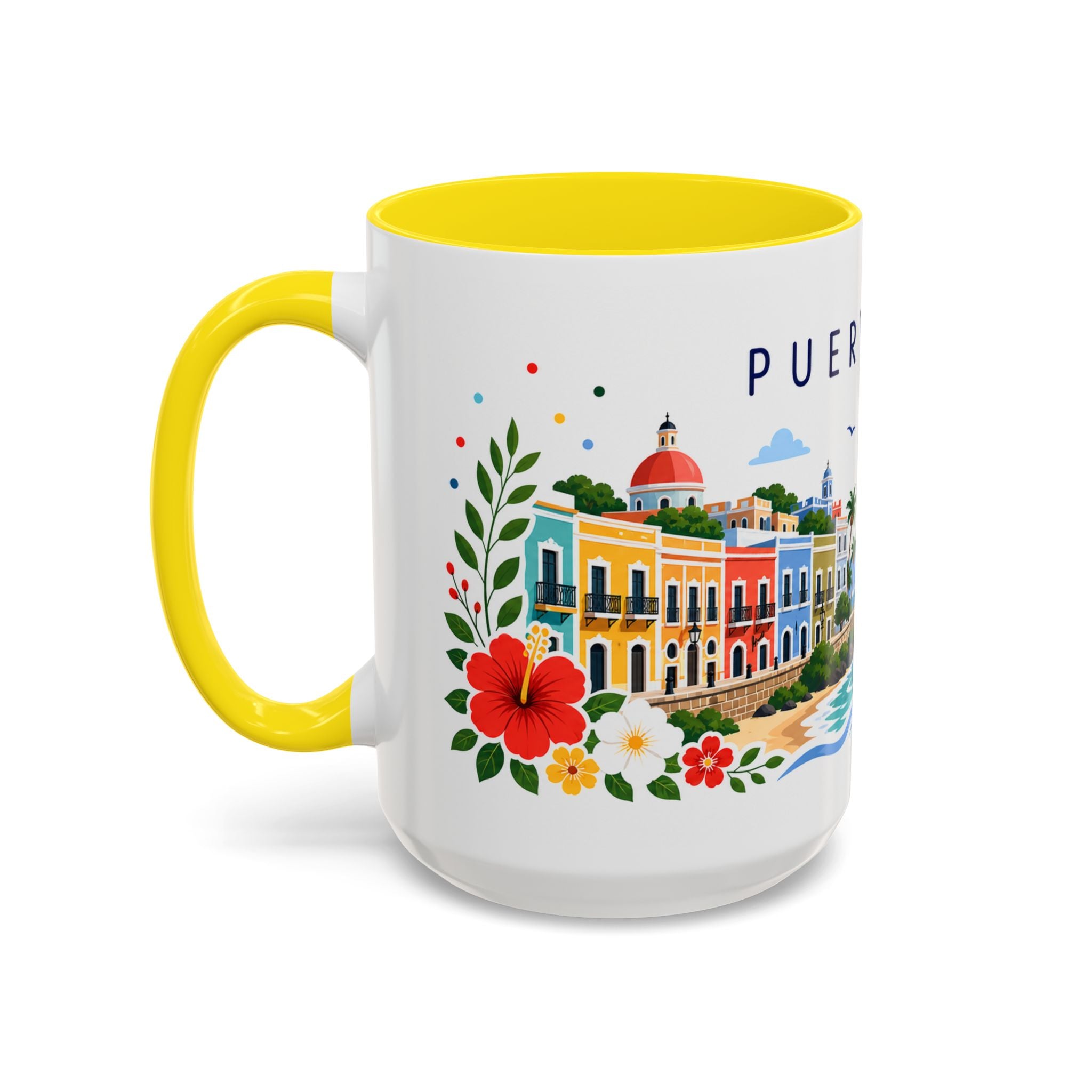Puerto Rico Coffee Mug | Travel Souvenir Accent Mug | Place Gift Ceramic Cup 11oz 15oz