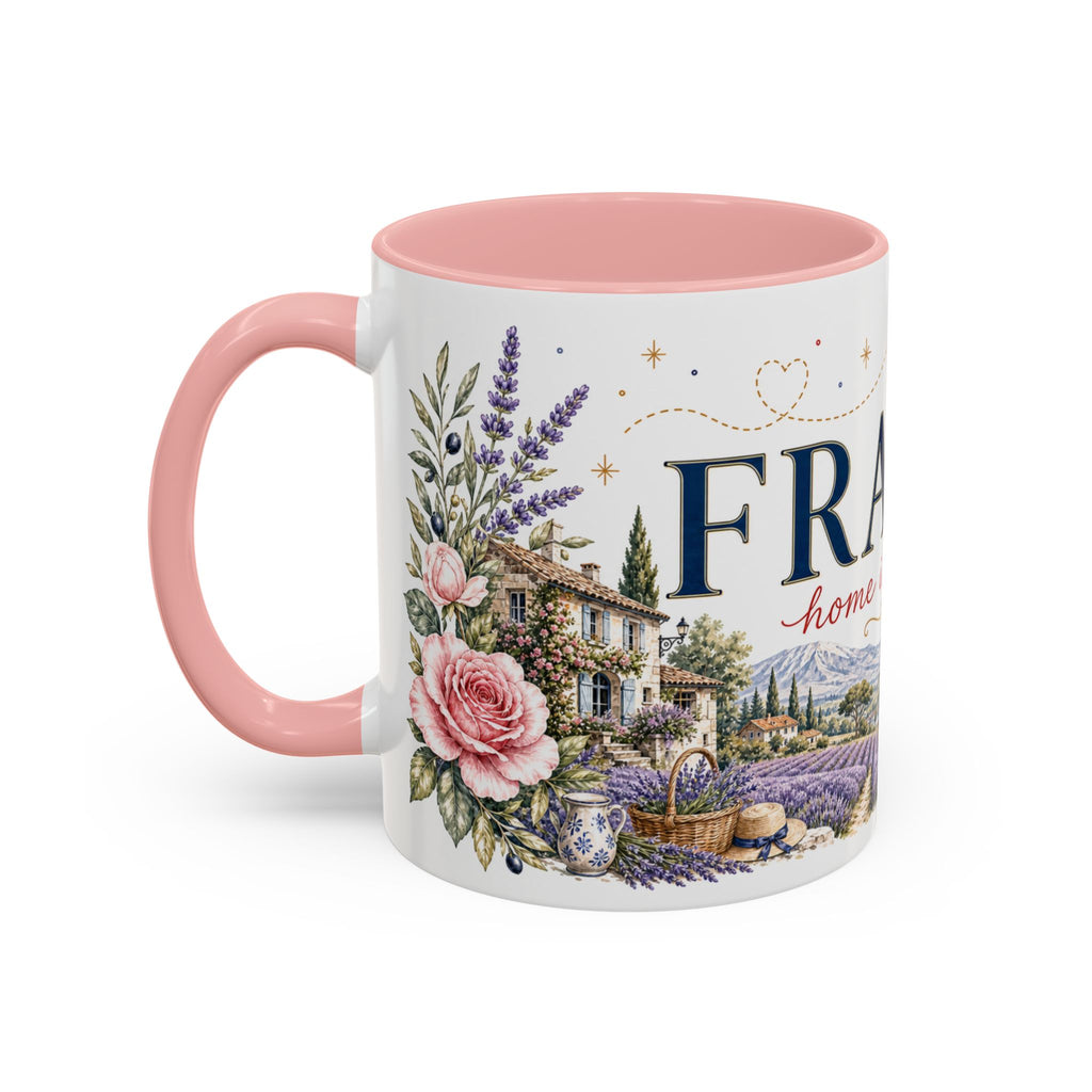 France Home Country Mug | Moving Away Gift | Long Distance Friendship | 11 oz 15 oz Accent Mug