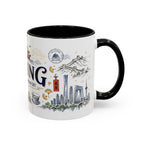 Beijing Coffee Mug | China Souvenir Travel Gift | Accent Color Ceramic 11oz 15oz
