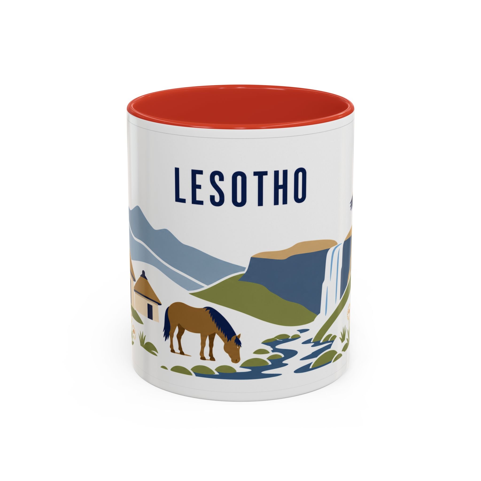 Lesotho Coffee Mug | Travel Souvenir Accent Mug | Country Gift Ceramic Cup 11oz 15oz